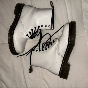 Classic White Doc Marten Boots